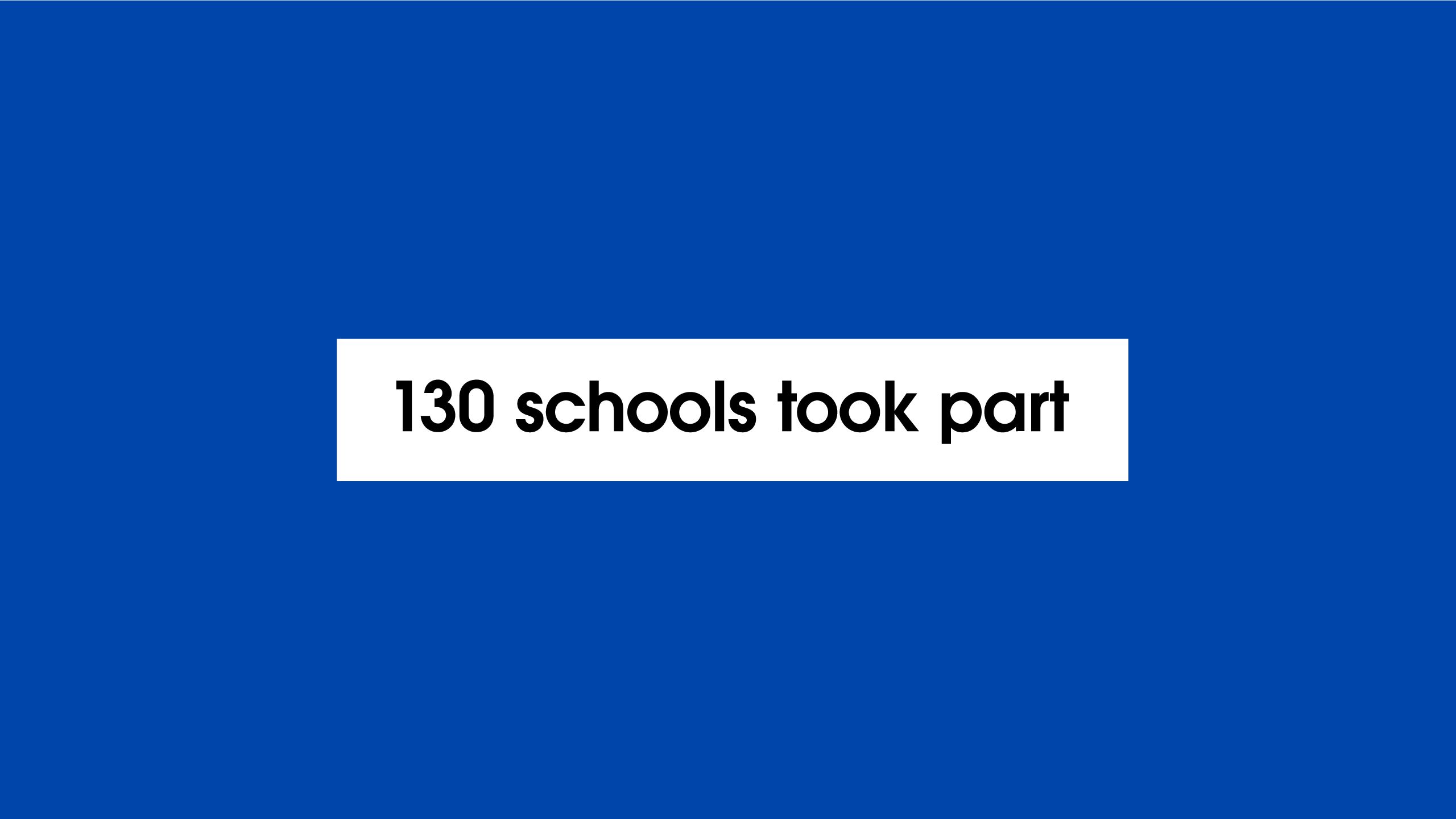 '130 schools took part'